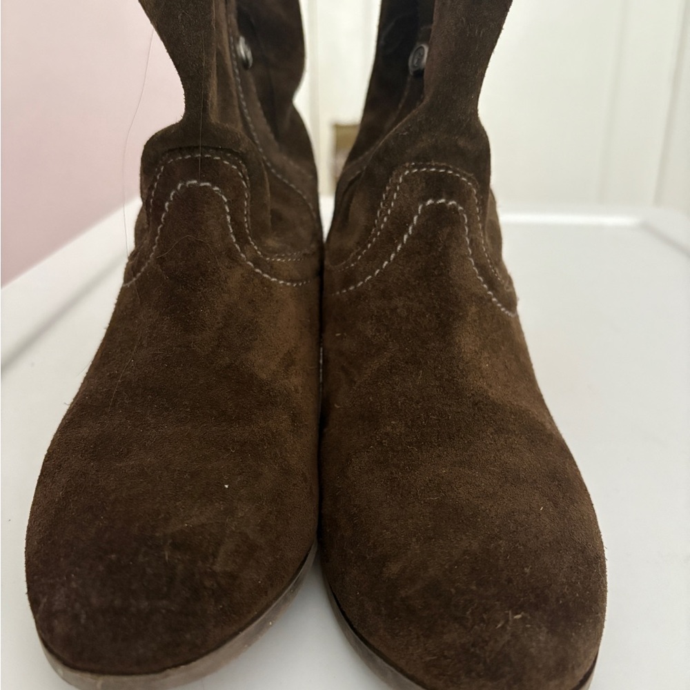 Frye & Co. Brown Suede Ankle Boots